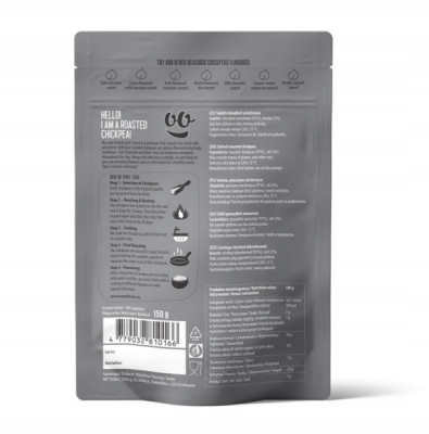 ROUNDOOZE Ciecierzyca solona pieczona 150g PROTEIN WEGAN - (15139109645)