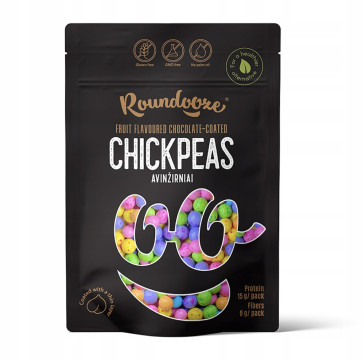 Roundooze Ciecierzyca w polewie czekoladowej o smaku owocowym 150g PROTEIN - (15016918563)