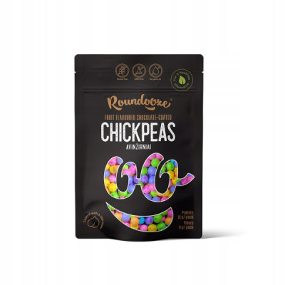 Roundooze Ciecierzyca w polewie czekoladowej o smaku owocowym 150g PROTEIN - (15016918563)